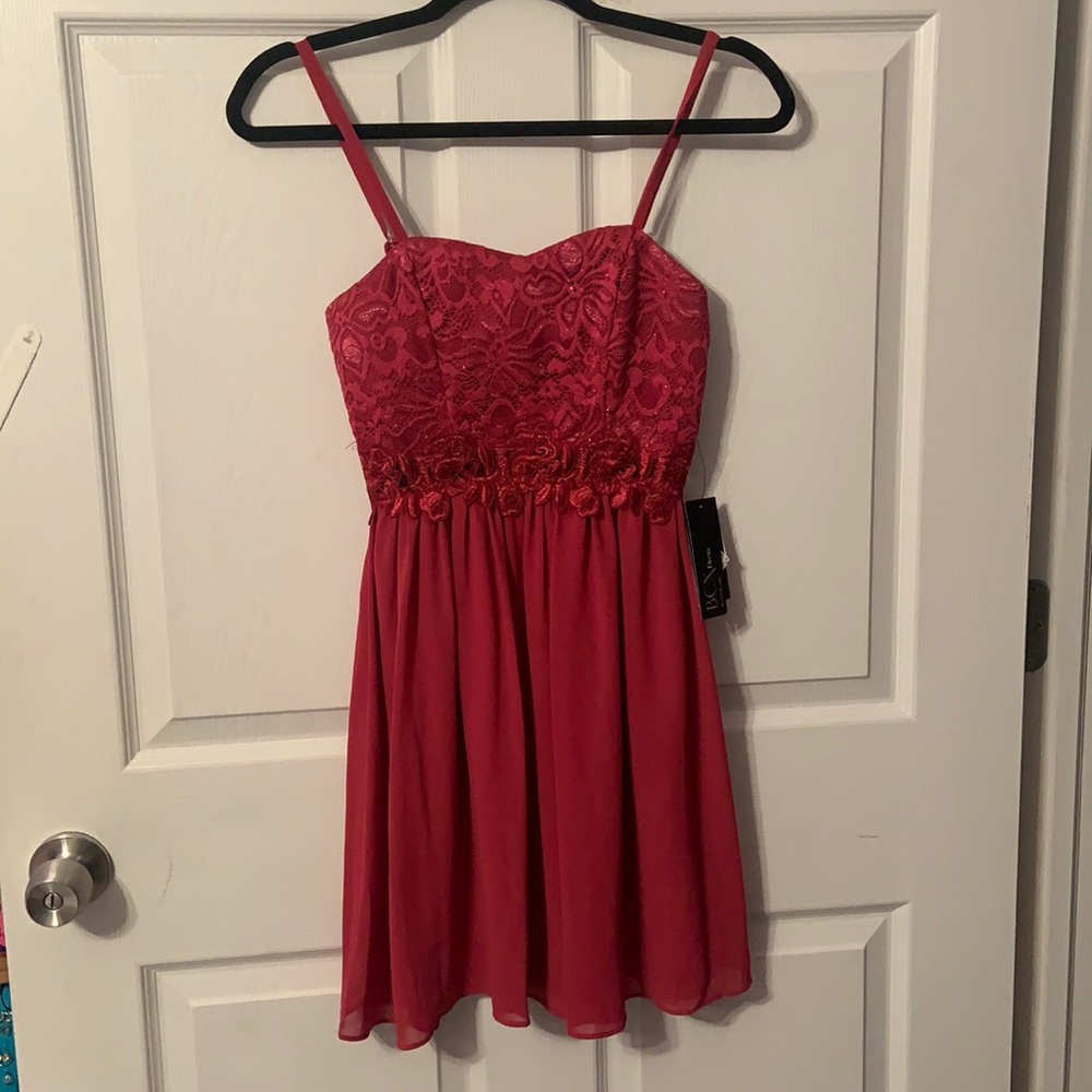 Red / wine lace BCX dress